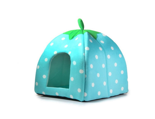 Soft Plush Sponge Strawberry Pet House