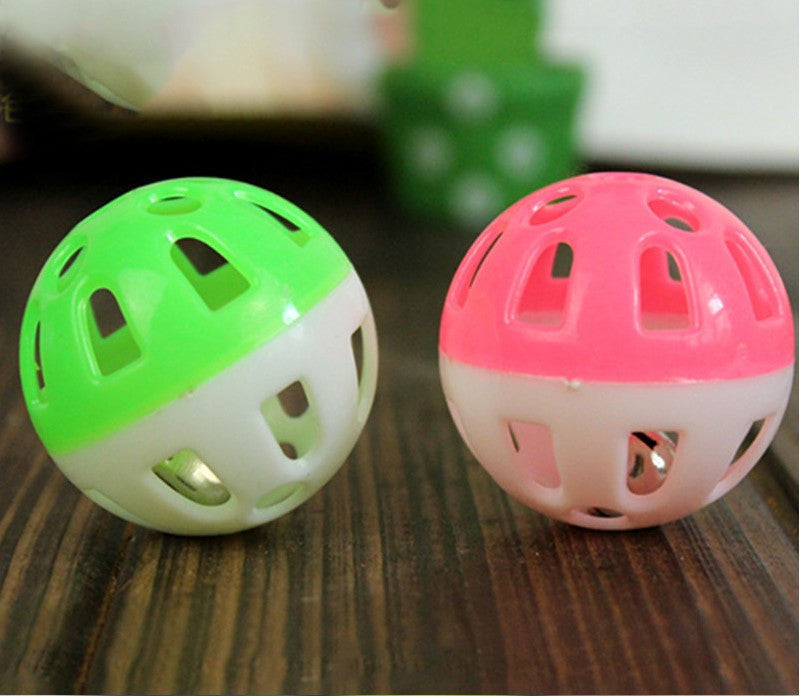Plastic Tinkle Bell Ball Pet Toy