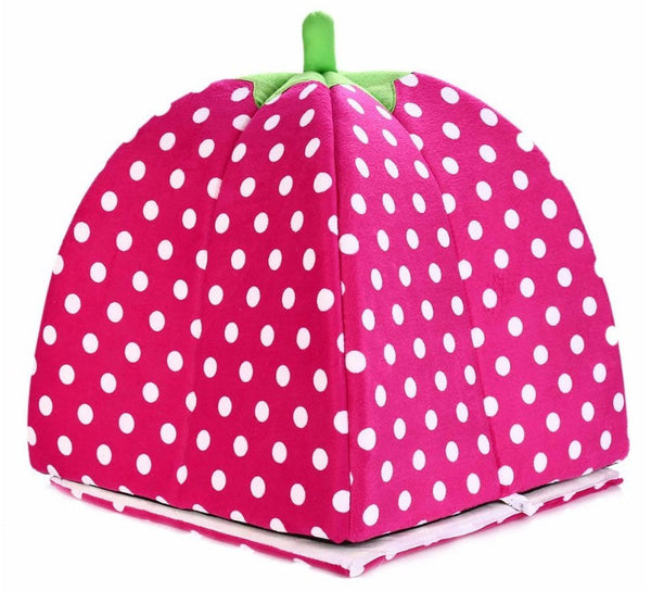 Soft Plush Sponge Strawberry Pet House