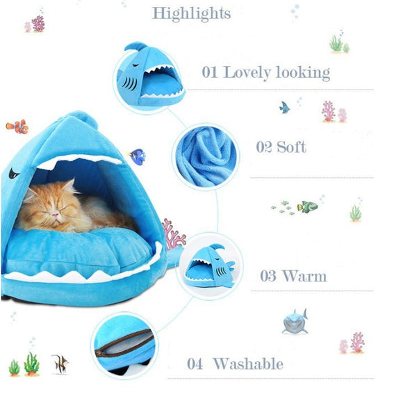 Beautiful Shark Kennel Cat Bed
