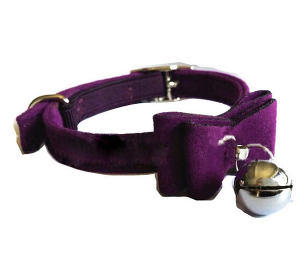 Safety Elastic Bowtie Bell Pet Collar
