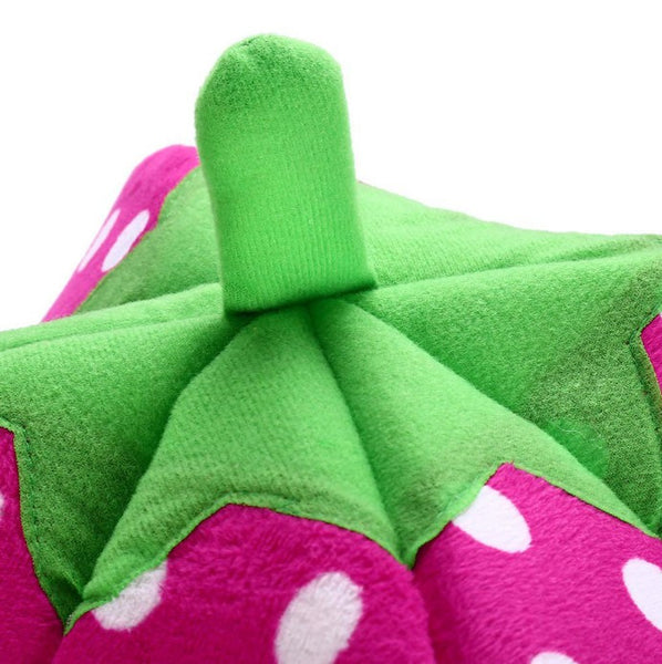 Soft Plush Sponge Strawberry Pet House